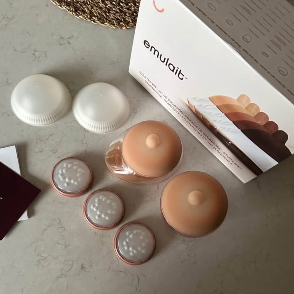 Natural Baby Bottle Set - Cream and Tan